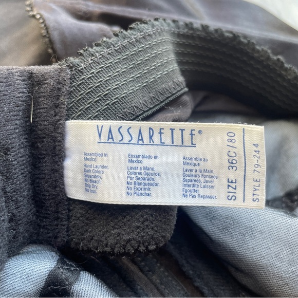 Vintage Vassarette Hollywood Black Strapless Bustier Corset Bra - Picture 3 of 3